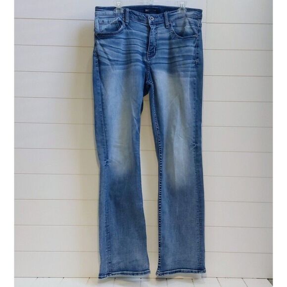 BKE Tyler Stretch Jean in Weber Men's Size 35x33 Blue Denim Cell Phone Pocket - Picture 1 of 15